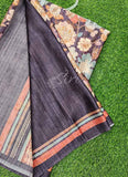 Latest Beautiful Digital Print Satin Crepe Saree