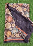 Latest Beautiful Digital Print Satin Crepe Saree
