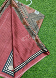 Latest Beautiful Digital Print Satin Crepe Saree