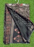 Latest Beautiful Digital Print Satin Crepe Saree