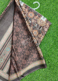 Latest Beautiful Digital Print Satin Crepe Saree