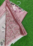 Latest Beautiful Digital Print Satin Crepe Saree