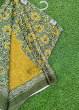 Latest Beautiful Digital Print Satin Silk Saree