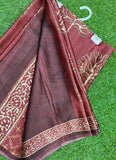 Latest Beautiful Digital Print Satin Crepe Saree