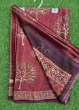 Latest Beautiful Digital Print Satin Crepe Saree