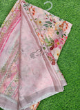 Latest Beautiful Digital Print Satin Silk Saree