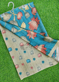 Latest Beautiful Digital Print Satin Crepe Saree