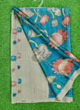 Latest Beautiful Digital Print Satin Crepe Saree