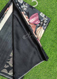 Latest Beautiful Digital Print Satin Crepe Saree