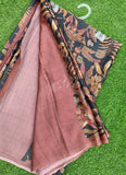 Latest Beautiful Digital Print Satin Crepe Saree