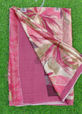 Latest Beautiful Digital Print Satin Crepe Saree