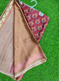 Latest Beautiful Digital Print Satin Crepe Saree