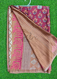 Latest Beautiful Digital Print Satin Crepe Saree