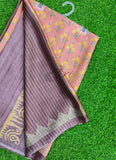Latest Beautiful Digital Print Satin Crepe Saree