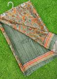 Latest Beautiful Digital Print Satin Crepe Saree