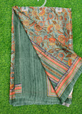 Latest Beautiful Digital Print Satin Crepe Saree