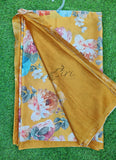 Latest Beautiful Digital Print Satin Crepe Saree