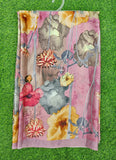 Latest Beautiful Digital Print Satin Crepe Saree