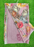 Latest Beautiful Digital Print Satin Crepe Saree