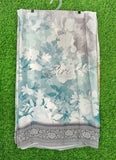 Lovely Shaded Digital Print Satin Saree