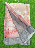 Lovely Shaded Digital Print Satin Saree