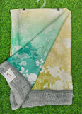 Lovely Shaded Digital Print Satin Saree