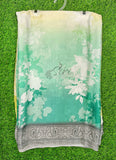 Lovely Shaded Digital Print Satin Saree