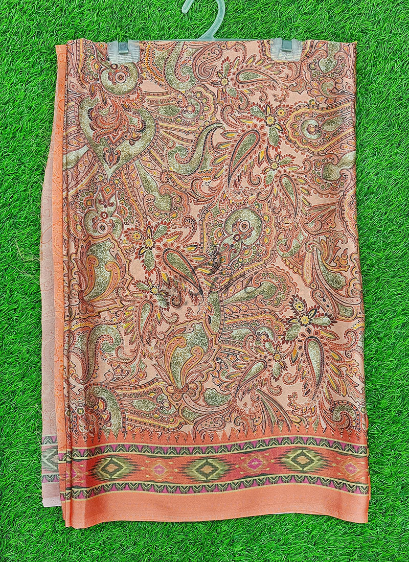 Latest Beautiful Digital Print Satin Crepe Saree