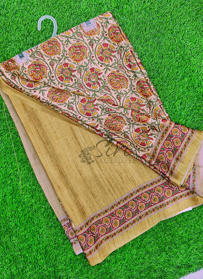 Latest Beautiful Digital Print Satin Crepe Saree