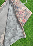 Latest Beautiful Digital Print Satin Crepe Saree