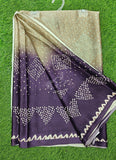 Latest Beautiful Digital Print Satin Crepe Saree