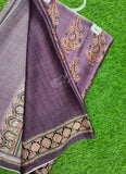 Latest Beautiful Digital Print Satin Crepe Saree