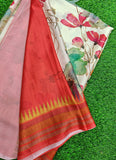 Latest Beautiful Digital Print Satin Crepe Saree