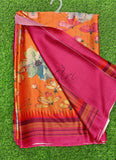 Latest Beautiful Digital Print Satin Crepe Saree