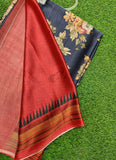 Latest Beautiful Digital Print Satin Crepe Saree