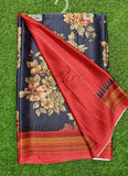 Latest Beautiful Digital Print Satin Crepe Saree