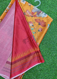 Latest Beautiful Digital Print Satin Crepe Saree
