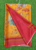 Latest Beautiful Digital Print Satin Crepe Saree