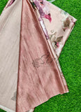 Latest Beautiful Digital Print Satin Crepe Saree