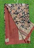 Latest Beautiful Digital Print Satin Crepe Saree