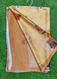 Latest Beautiful Digital Print Satin Crepe Saree