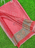 Beautiful Premium Digital Print Satin Crepe Silk Saree