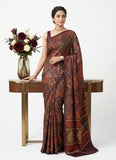 Beautiful Premium Digital Print Satin Crepe Silk Saree