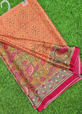 Beautiful Premium Digital Print Satin Crepe Silk Saree