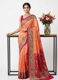 Beautiful Premium Digital Print Satin Crepe Silk Saree