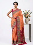 Beautiful Premium Digital Print Satin Crepe Silk Saree