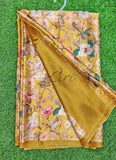 Beautiful Premium Digital Print Satin Crepe Silk Saree