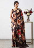 Siri Sarees Premium Digital Print Satin Crepe Silk Saree