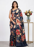 Siri Sarees Premium Digital Print Satin Crepe Silk Saree