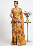 Siri Sarees Premium Digital Print Satin Crepe Silk Saree